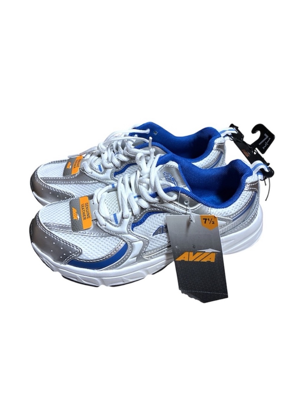 Avia 5000 Performance Genuine Leather Sneakers in White and Blue